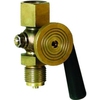 Pressure gauge valve Type 345 brass inspection flange internal/external thread
